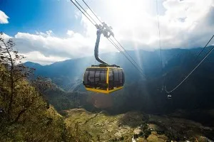 Cable car to Fansipan Mountain